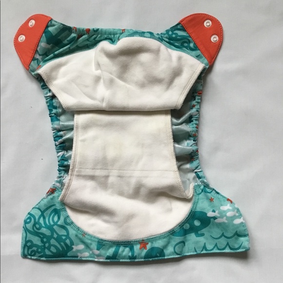 🦖🦖SOLD🦖🦖BumGenius Organic AIO Cloth Diaper - Picture 3 of 5